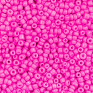 Glas rocailles kralen 11/0 (2mm) Neon hot pink